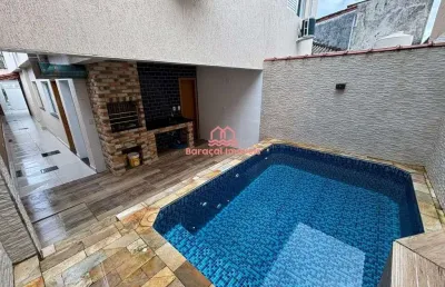 Lindo sobrado com piscina  à venda em ocian, praia grande - sp