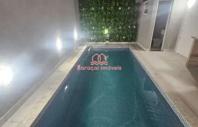 Excelente casa com piscina e churrasqueira na nova mirim, 2 dorm, 3 vagas