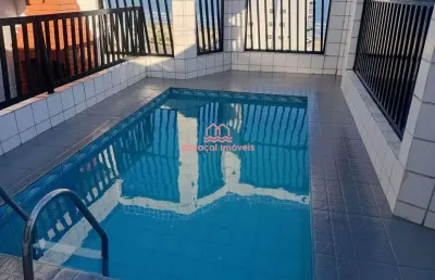 Cobertura 2 suítes 156m² -  vista mar com piscina ocian - praia grande/sp