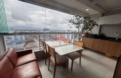 Apartamento à venda em vila guilhermina, praia grande - sp 4 quartos  mobiliado