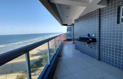 Excelente apartamento frente mar,  bairro caiçara,  3 quartos , lazer completo