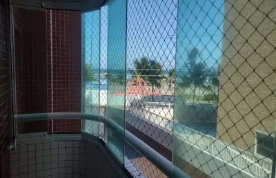Apartamento  com vista mar , para alugar 1 quarto em caiçara, praia grande - sp