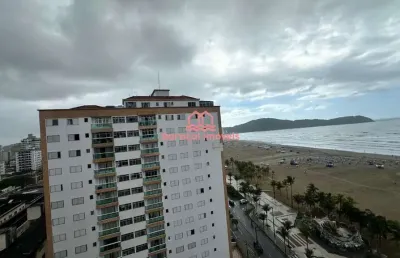Apartamento frente mar  3 quartos 1 suíte, 2 vagas em praia grande  guilhermina