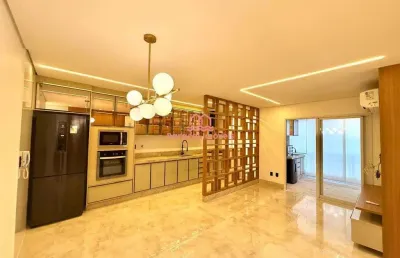 Apartamento 3 quartos semi mobiliado  canto do forte, praia grande - sp