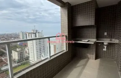 Apartamento à venda em jardim real, praia grande - sp 1 quarto vista mar