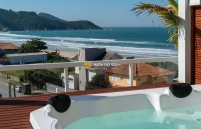 Mar de fora residencial cobertura duplex jacuzzi à venda praia mariscal bombinhas sc