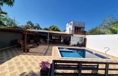 Chácara dos sonhos com piscina e área gourmet ? porteira fechada, a 3 minutos do centro de araçoiaba