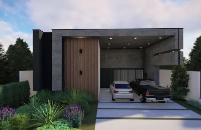 Casa térrea de luxo à venda no condomínio alphaville nova esplanada 4 - 4 suítes, piscina com spa e automação