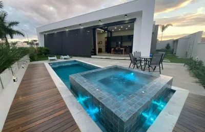 Casa dos sonhos no condomínio alphaville nova esplanada 4 com 555m².