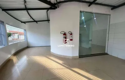 Salão para alugar, 100 m² por r$ 2.500,00/mês - jardim pérola - santa bárbara d'oeste/sp
