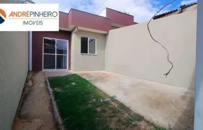 Oportunidade imperdível! casa nova plana sem escadas com 3 quartos em santa luzia