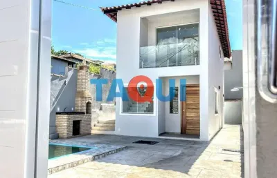 Casa duplex com 3 quartos, sendo 2 suítes à venda praia rasa, cabo frio - rj