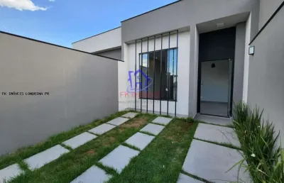 Casa para venda em londrina, residencial josé b almeida, 3 dormitórios, 1 suíte, 2 banheiros, 2 vagas