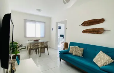 Apartamento com 02 dormitórios a 600 metros da praia, em caraguatatuba