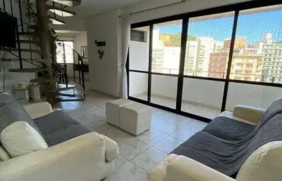 Cobertura com 3 dormitórios à venda, 300 m² por r$ 1.200.000,00 - pitangueiras - guarujá/sp