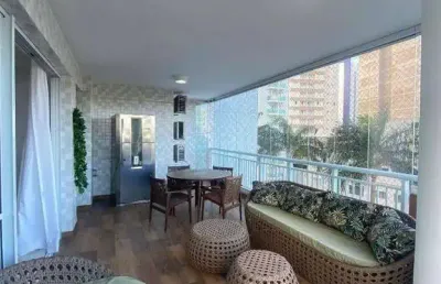 Apartamento com 3 dormitórios para alugar, 126 m² por r$ 7.500,00/mês - astúrias - guarujá/sp