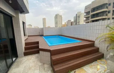Cobertura com 3 dormitórios à venda, 206 m² por r$ 400.000,00 - praia da enseada - guarujá/sp