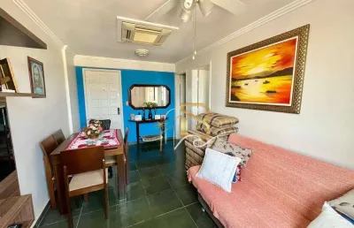 Apartamento com 1 dormitório à venda, 55 m² por r$ 300.000,00 - asturias - guarujá/sp
