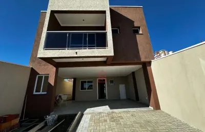 Espetacular sobrado à venda em curitiba-pr, bairro campo comprido: 3 quartos, 1 suíte, 2 salas, 2 banheiros, 2 vagas, 158m²