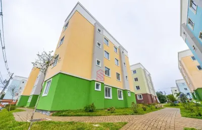 Imperdível apartamento novo por  r$279mil   divisa de santa felicidade em almirante tamandaré-pr, 2 quartos, 1 sala, 1 banheiro e vaga de garagem.