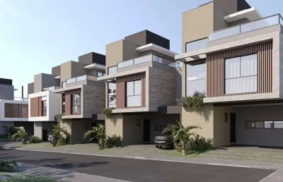 Casa em condomínio de luxo no bacacheri: 3 quartos, 3 suítes, 4 banheiros, 2 vagas - 216,45 m² em curitiba-pr.