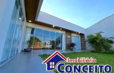 C580 - belíssima residência composta de 03 dormitórios em imbé
