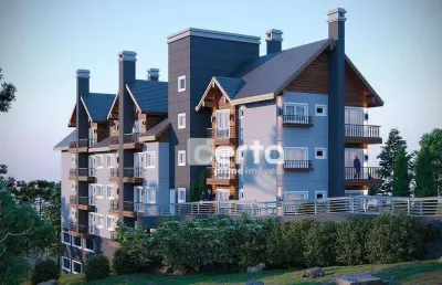 Apartamento com 1 dormitório à venda, 54 m² - avenida central - gramado/rs