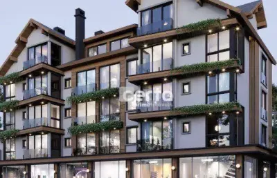 Apartamento com 2 dormitórios à venda, 80 m² - palace hotel - canela/rs