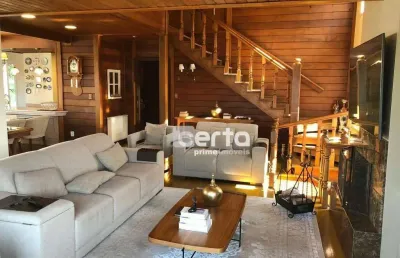 Casa com 4 dormitórios à venda, 250 m² - mato queimado - gramado/rs