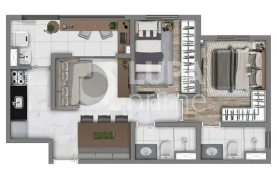 Apartamento com 2 quartos para venda, vila maria baixa, são paulo