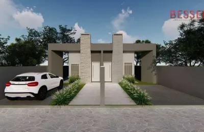 Casa com 2 dormitórios à venda, 52 m² por r$ 518.200,00 - lago azul - estância velha/rs