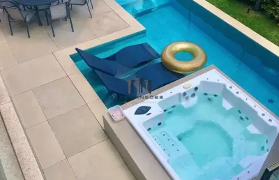 Casa mobiliada em alphaville mg, piscina, spa e sauna 4 suites, vespasiano