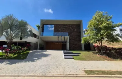 Casa mobiliada moderna com 4 quartos, piscina e gourmet em alphaville vespasiano
