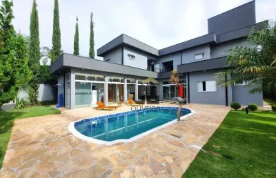 Casa com 6 dormitórios à venda, 462 m² por r$ 3.700.000,00 - condominio porto atibaia - atibaia/sp