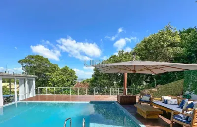 Casa em condomínio fechado com 5 quartos à venda no sambaqui, florianópolis , 846 m2 por r$ 5.490.000