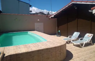 Casa com 3 quartos no porto novo em caraguatatuba, piscina à venda