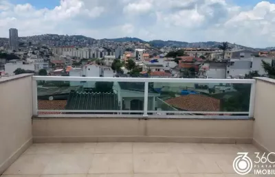 Cobertura para venda em santo andré, vila junqueira, 2 dormitórios, 2 banheiros, 1 vaga