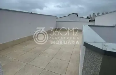Cobertura para venda em santo andré, vila scarpelli, 2 dormitórios, 1 suíte, 2 banheiros, 2 vagas