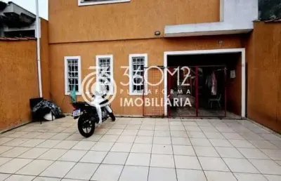 Sobrado para venda em santo andré, vila sacadura cabral, 3 dormitórios, 1 suíte, 3 banheiros, 5 vagas