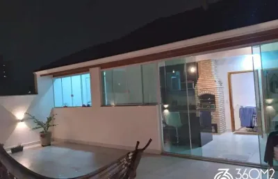 Cobertura para venda em santo andré, parque das nações, 3 dormitórios, 1 suíte, 3 banheiros, 2 vagas