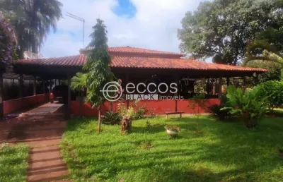 Chácara à venda, 3 quartos, 1 suíte, 6 vagas, zona rural - uberlândia/mg