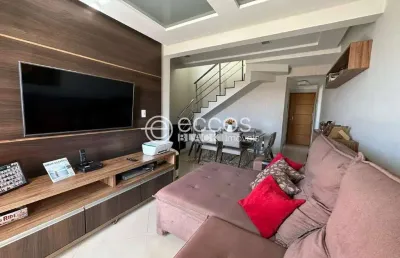 Cobertura para aluguel, 4 quartos, 2 suítes, 2 vagas, santa mônica - uberlândia/mg