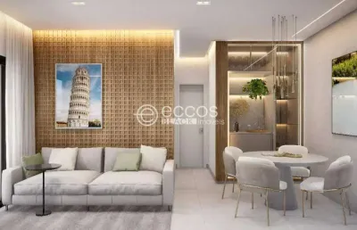 Apartamento à venda, 2 quartos, 1 suíte, 2 vagas, santa mônica - uberlândia/mg
