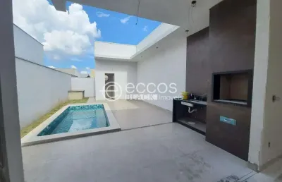 Casa em condomínio à venda, 3 quartos, 2 suítes, 2 vagas, laranjeiras - uberlândia/mg