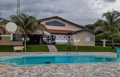 Chácara à venda, 6 quartos, 4 suítes, área rural de uberlândia - uberlândia/mg