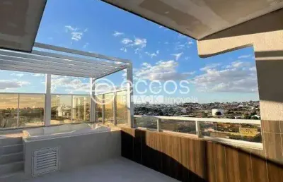 Cobertura à venda, 4 quartos, 4 suítes, 3 vagas, tibery - uberlândia/mg