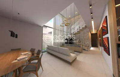Casa em condomínio à venda, 3 quartos, 3 suítes, 2 vagas, gávea - uberlândia/mg