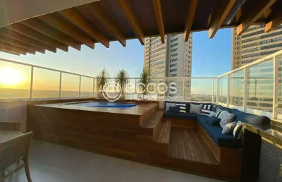 Cobertura para aluguel, 3 quartos, 3 suítes, 3 vagas, jardim karaíba - uberlândia/mg
