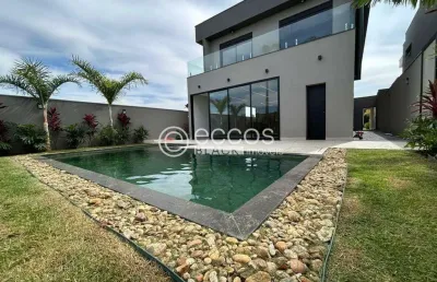 Casa em condomínio à venda, 4 quartos, 3 suítes, 4 vagas, gávea - uberlândia/mg