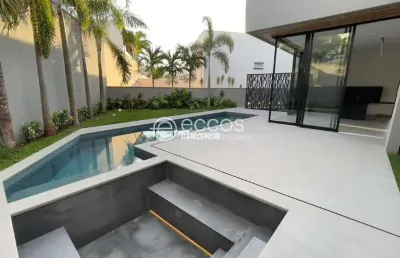 Casa em condomínio à venda, 5 quartos, 5 suítes, 9 vagas, gávea - uberlândia/mg